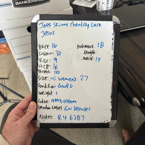 Joes Skinny Chantilly Lace Floral Jeans US Womens 27 - Picture 7 of 7